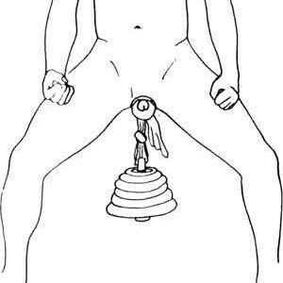 Hanging a weight is a dangerous way to enlarge the penis